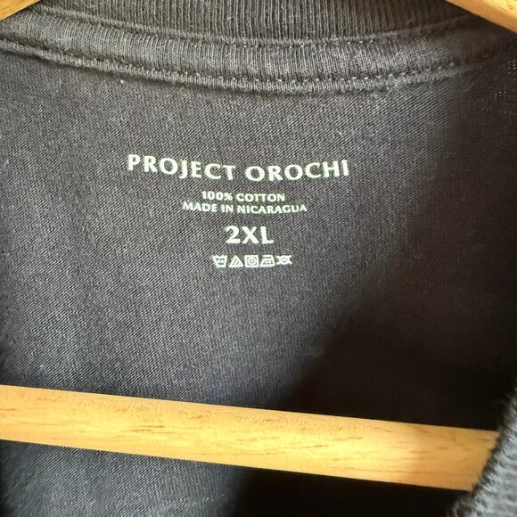 Project Orochi Twin Tigers Graphic T-Shirt – Black 2XL - Picture 4 of 4